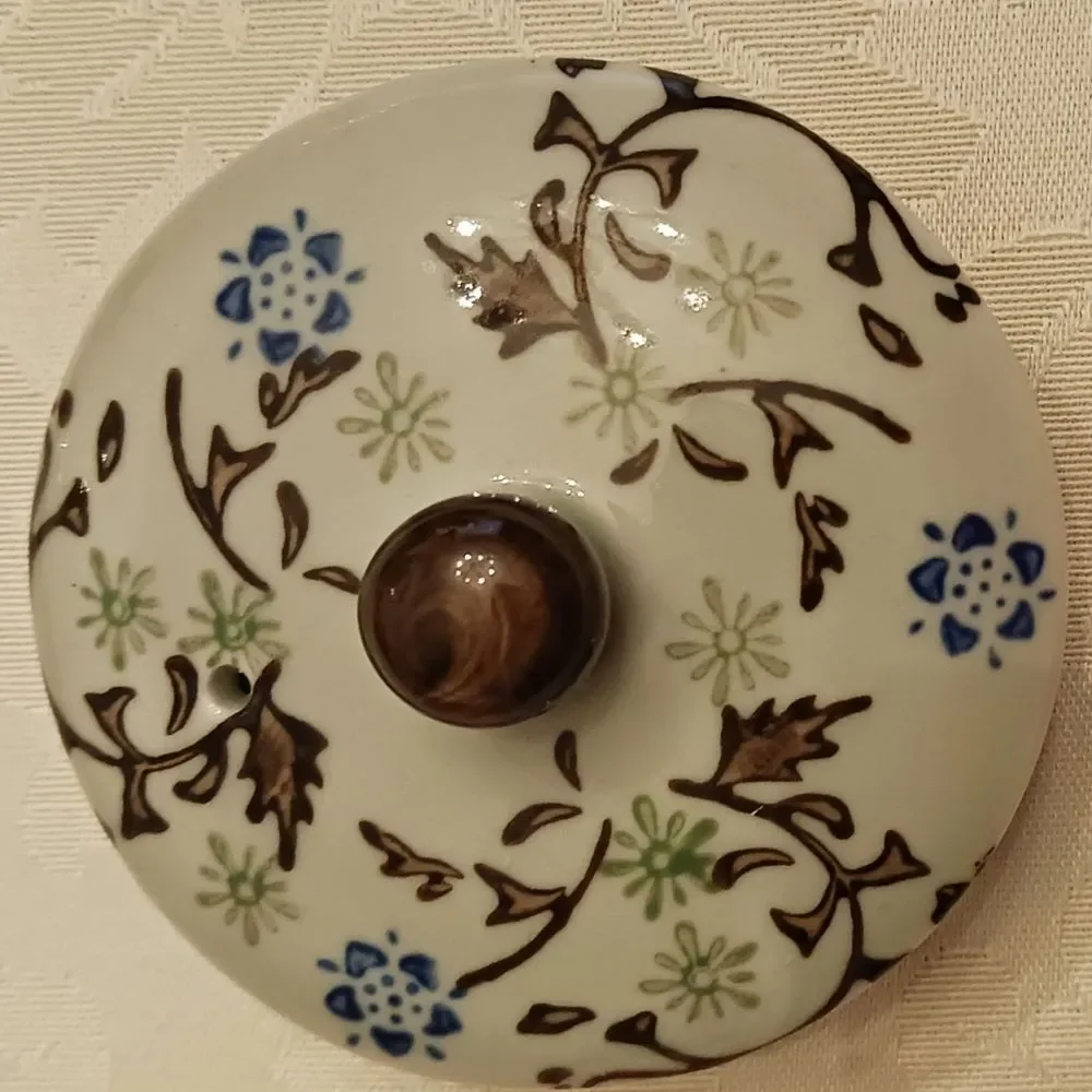 Pier 1 Import TOMOKA Hand-pained Porcelain Teapot with Handle